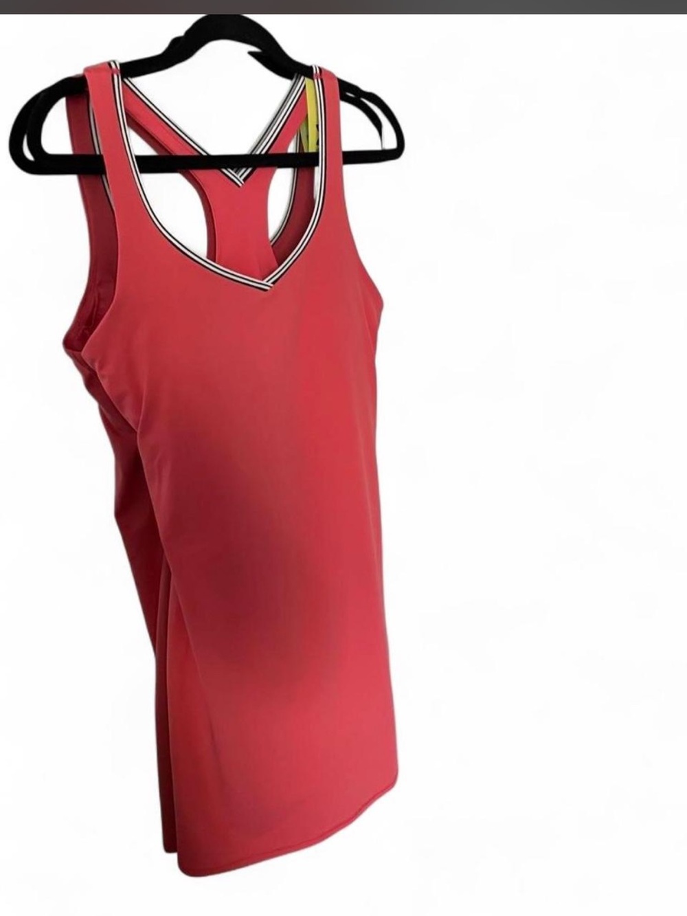 Coral Racerback Tennis Dress